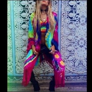 RAT & BOA VOODOO KIMONO ONE SIZE! VINTAGE BOA COLLECTION!! GORGEOUS!🔥💜🔥❤️🔥💙🔥🩷